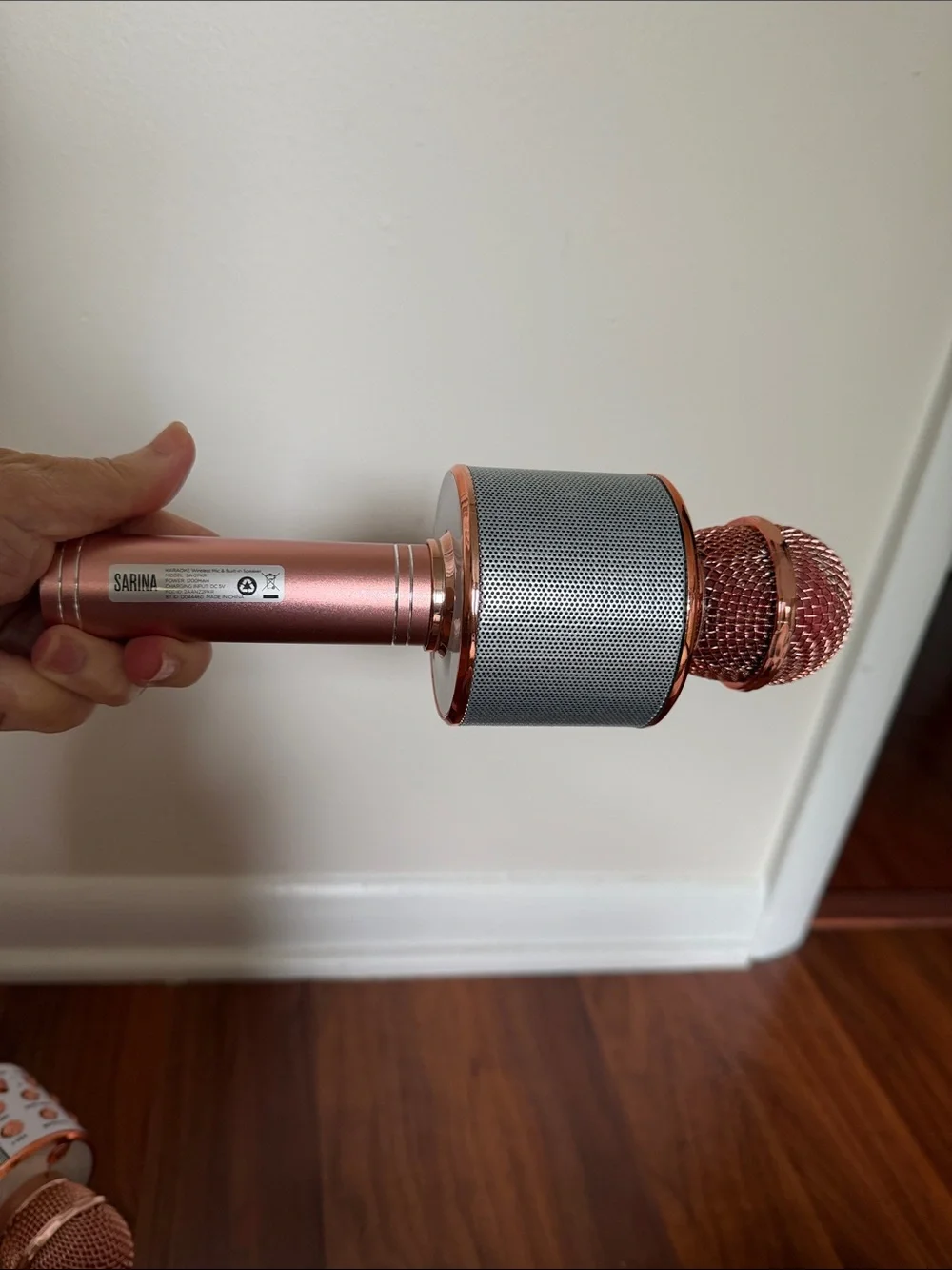 Wireless Bluetooth Karaoke Microphone - Rose Gold (Pair)